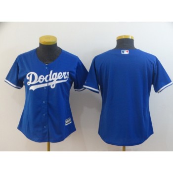 Women's Los Angeles Dodgers Blue Blank Cool Base Stitched MLB Jersey(Run Small) Women's Los Angeles Dodgers Blue Blank Cool Base Stitched MLB Jersey(Run Small)
