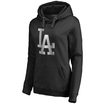 Women's Los Angeles Dodgers Platinum Collection Pullover Hoodie Black Women's Los Angeles Dodgers Platinum Collection Pullover Hoodie Black