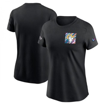 Women's Los Angeles Rams Black 2023 Crucial Catch Sideline Tri-Blend T-Shirt(Run Small) Women's Los Angeles Rams Black 2023 Crucial Catch Sideline Tri-Blend T-Shirt(Run Small)