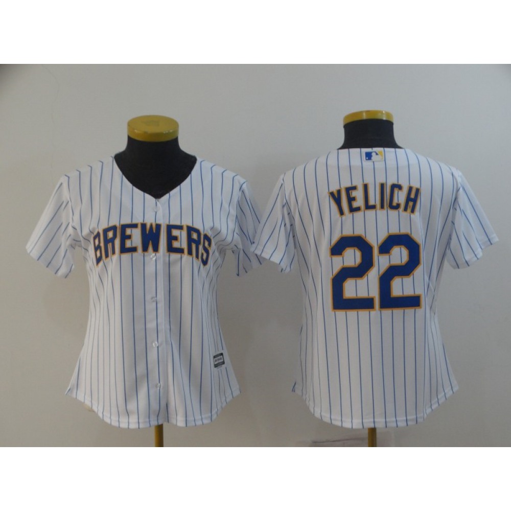 Women's Milwaukee Brewers #22 Christian Yelich 