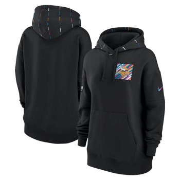 Women's Minnesota Vikings Black 2023 Crucial Catch Club Pullover Hoodie(Run Small) Women's Minnesota Vikings Black 2023 Crucial Catch Club Pullover Hoodie(Run Small)