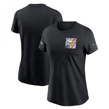 Women's Minnesota Vikings Black 2023 Crucial Catch Sideline Tri-Blend T-Shirt(Run Small) Women's Minnesota Vikings Black 2023 Crucial Catch Sideline Tri-Blend T-Shirt(Run Small)