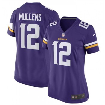 Women's Minnesota Vikings #12 Nick Mullens Purple Stitched Jersey(Run Small) Women's Minnesota Vikings #12 Nick Mullens Purple Stitched Jersey(Run Small)