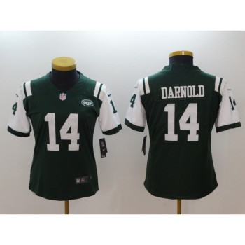 Women's NFL New York Jets #14 Sam Darnold Green 2018 Draft First Round Vapor Untouchable Limited Stitched Jersey Women's NFL New York Jets #14 Sam Darnold Green 2018 Draft First Round Vapor Untouchable Limited Stitched Jersey