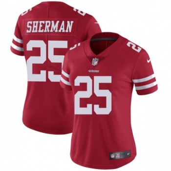 Women's NFL San Francisco 49ers #25 Richard Sherman Red Vapor Untouchable Limited Stitched Jersey(Run Small) Women's NFL San Francisco 49ers #25 Richard Sherman Red Vapor Untouchable Limited Stitched Jersey(Run Small)