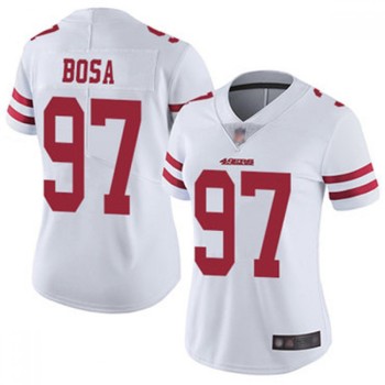 Women's NFL San Francisco 49ers #97 Nick Bosa White Vapor Untouchable Limited Stitched Jersey Women's NFL San Francisco 49ers #97 Nick Bosa White Vapor Untouchable Limited Stitched Jersey