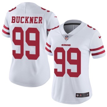 Women's NFL San Francisco 49ers #99 DeForest Buckner White Vapor Untouchable Limited Stitched Jersey Women's NFL San Francisco 49ers #99 DeForest Buckner White Vapor Untouchable Limited Stitched Jersey