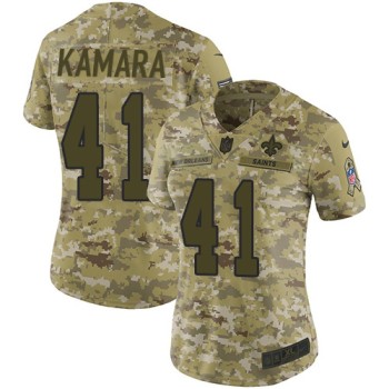 Women's New Orleans Saints #41 Alvin Kamara 2018 Camo Salute to Service Limited Stitched NFL Jersey Women's New Orleans Saints #41 Alvin Kamara 2018 Camo Salute to Service Limited Stitched NFL Jersey