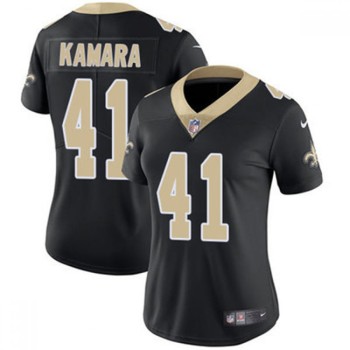 Women's New Orleans Saints #41 Alvin Kamara Black Vapor Untouchable Limited Stitched NFL Jersey Women's New Orleans Saints #41 Alvin Kamara Black Vapor Untouchable Limited Stitched NFL Jersey