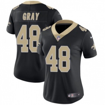 Women's New Orleans Saints #48 J.T. Gray Black Vapor Untouchable Limited Stitched NFL Jersey(Run Small) Women's New Orleans Saints #48 J.T. Gray Black Vapor Untouchable Limited Stitched NFL Jersey(Run Small)