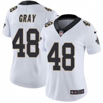 Women's New Orleans Saints #48 J.T. Gray White Vapor Untouchable Limited Stitched NFL Jersey(Run Small) Women's New Orleans Saints #48 J.T. Gray White Vapor Untouchable Limited Stitched NFL Jersey(Run Small)