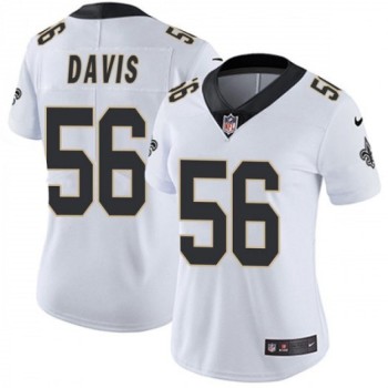 Women's New Orleans Saints #56 Demario Davis White Vapor Untouchable Limited Stitched NFL Jersey(Run Small) Women's New Orleans Saints #56 Demario Davis White Vapor Untouchable Limited Stitched NFL Jersey(Run Small)