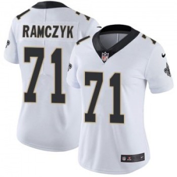 Women's New Orleans Saints #71 Ryan Ramczyk White Vapor Untouchable Limited Stitched NFL Jersey( Run Small) Women's New Orleans Saints #71 Ryan Ramczyk White Vapor Untouchable Limited Stitched NFL Jersey( Run Small)