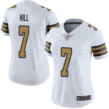 Women's New Orleans Saints #7 Taysom Hill White Color Rush Limited Stitched NFL Jersey(Run Small) Women's New Orleans Saints #7 Taysom Hill White Color Rush Limited Stitched NFL Jersey(Run Small)