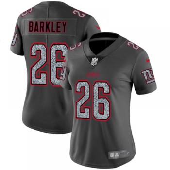 Women's New York Giants #26 Saquon Barkley 2019 Gray Fashion Static Limited Stitched NFL Jersey(Run Small) Women's New York Giants #26 Saquon Barkley 2019 Gray Fashion Static Limited Stitched NFL Jersey(Run Small)