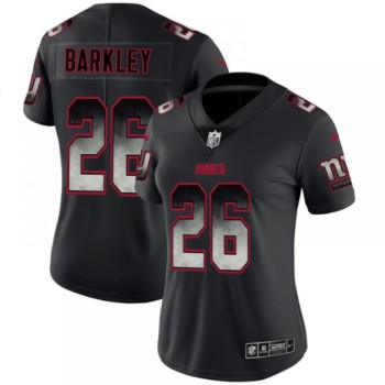 Women's New York Giants #26 Saquon Barkley Black 2019 Smoke Fashion Limited Stitched NFL Jersey(Run Small) Women's New York Giants #26 Saquon Barkley Black 2019 Smoke Fashion Limited Stitched NFL Jersey(Run Small)