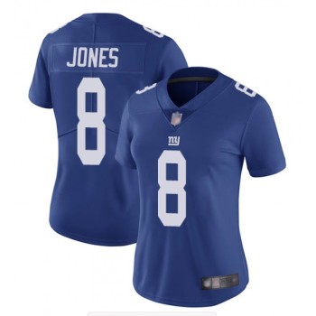 Women's New York Giants #8 Daniel Jones Blue Vapor Untouchable Limited Stitched NFL Jersey(Run Small) Women's New York Giants #8 Daniel Jones Blue Vapor Untouchable Limited Stitched NFL Jersey(Run Small)