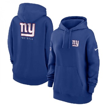 Women's New York Giants Blue Sideline Club Fleece Pullover Hoodie(Run Small) Women's New York Giants Blue Sideline Club Fleece Pullover Hoodie(Run Small)