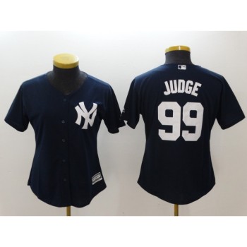 Women's New York Yankees #99 Aaron Judge Navy Cool Base Stitched MLB Jersey Women's New York Yankees #99 Aaron Judge Navy Cool Base Stitched MLB Jersey