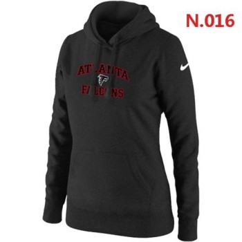 Women's Atlanta Falcons Heart & Soul Pullover Hoodie Black Women's Atlanta Falcons Heart & Soul Pullover Hoodie Black