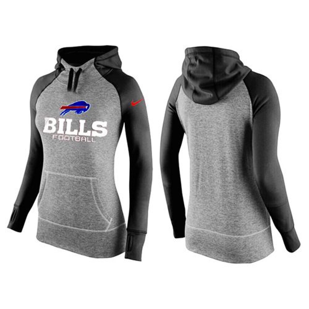 Women's Buffalo Bills Performance Hoodie Grey & Black
