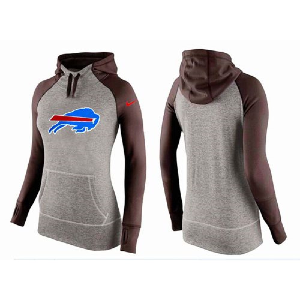 Women's Buffalo Bills Performance Hoodie Grey & Brown