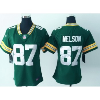 Women's Green Bay Packers #87 Jordy Nelson Green Vapor Untouchable Limited Stitched NFL Jersey Women's Green Bay Packers #87 Jordy Nelson Green Vapor Untouchable Limited Stitched NFL Jersey