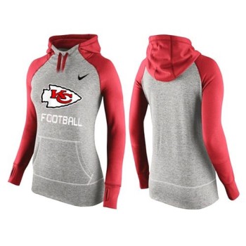 Women's Kansas City Chiefs Performance Hoodie Grey & Red_1