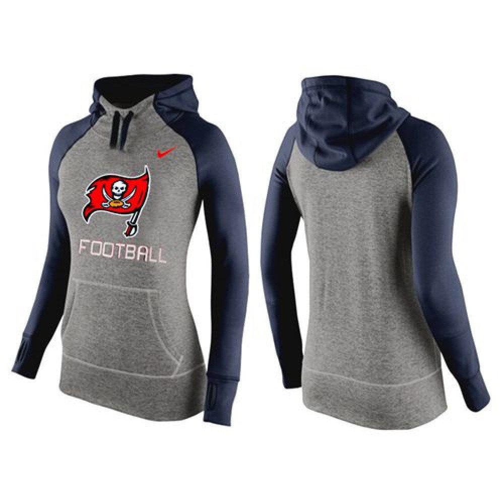 Women's Tampa Bay Buccaneers Performance Hoodie Grey & Dark Blue