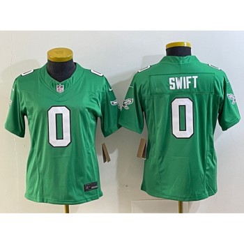 Women's Philadelphia Eagles #0 D'andre Swift Green 2023 F.U.S.E. Stitched Football Jersey(Run Small) Women's Philadelphia Eagles #0 D'andre Swift Green 2023 F.U.S.E. Stitched Football Jersey(Run Small)