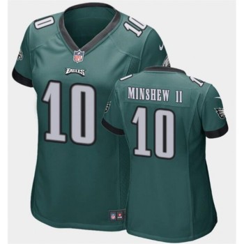 Women's Philadelphia Eagles #10 Gardner Minshew II Green Vapor Untouchable Limited Stitched Football Jersey(Run Small) Women's Philadelphia Eagles #10 Gardner Minshew II Green Vapor Untouchable Limited Stitched Football Jersey(Run Small)