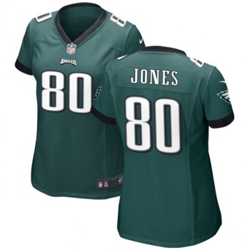 Women's Philadelphia Eagles #80 Julio Jones Green Stitched Football Jersey(Run Small) Women's Philadelphia Eagles #80 Julio Jones Green Stitched Football Jersey(Run Small)