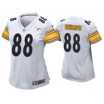 Women's Pittsburgh Steelers #88 Pat Freiermuth White Vapor Untouchable Limited Stitched NFL Jersey(Run Small) Women's Pittsburgh Steelers #88 Pat Freiermuth White Vapor Untouchable Limited Stitched NFL Jersey(Run Small)