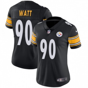 Women's Pittsburgh Steelers #90 T. J. Watt Black Vapor Untouchable Limited Stitched NFL Jersey(Run Small) Women's Pittsburgh Steelers #90 T. J. Watt Black Vapor Untouchable Limited Stitched NFL Jersey(Run Small)