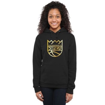 Women's Sacramento Kings Gold Collection Pullover Hoodie Black Women's Sacramento Kings Gold Collection Pullover Hoodie Black