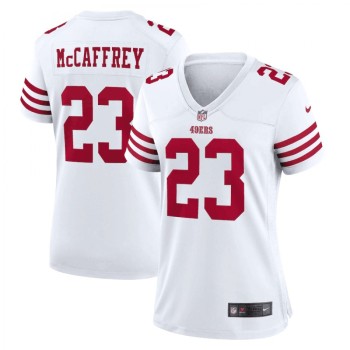 Women's San Francisco 49ers #23 Christian McCaffrey White Vapor Untouchable Stitched Jersey(Run Small) Women's San Francisco 49ers #23 Christian McCaffrey White Vapor Untouchable Stitched Jersey(Run Small)