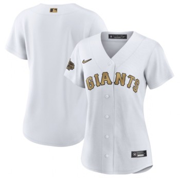 Women's San Francisco Giants Blank 2022 All-Star White Stitched Baseball Jersey(Run Small) Women's San Francisco Giants Blank 2022 All-Star White Stitched Baseball Jersey(Run Small)