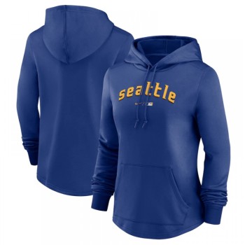 Women's Seattle Mariners Blank Royal 2023 City Connect Hoodie(Run Small) Women's Seattle Mariners Blank Royal 2023 City Connect Hoodie(Run Small)