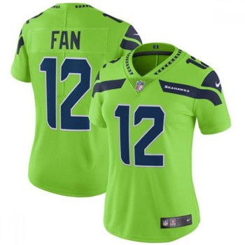 Women's Seattle Seahawks #12 Fan Green Vapor Untouchable Limited Stitched NFL Jersey Women's Seattle Seahawks #12 Fan Green Vapor Untouchable Limited Stitched NFL Jersey