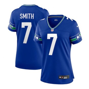 Women's Seattle Seahawks #7 Geno Smith Royal Throwback Player Stitched Game Jersey(Run Small) Women's Seattle Seahawks #7 Geno Smith Royal Throwback Player Stitched Game Jersey(Run Small)