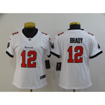 Women's Tampa Bay Buccaneers #12 Tom Brady White Vapor Untouchable Limited Stitched NFL Jersey(Run Small) Women's Tampa Bay Buccaneers #12 Tom Brady White Vapor Untouchable Limited Stitched NFL Jersey(Run Small)