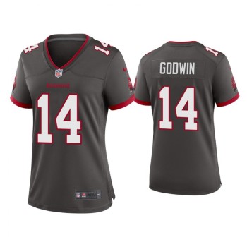 Women's Tampa Bay Buccaneers #14 Chris Godwin 2020 Grey Stitched Jersey(Run Small) Women's Tampa Bay Buccaneers #14 Chris Godwin 2020 Grey Stitched Jersey(Run Small)