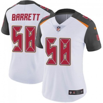 Women's Tampa Bay Buccaneers #58 Shaq Barrett White Vapor Untouchable Limited Stitched NFL Jersey(Run Small) Women's Tampa Bay Buccaneers #58 Shaq Barrett White Vapor Untouchable Limited Stitched NFL Jersey(Run Small)