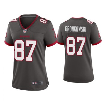 Women's Tampa Bay Buccaneers #87 Rob Gronkowski 2020 Grey Stitched Jersey(Run Small) Women's Tampa Bay Buccaneers #87 Rob Gronkowski 2020 Grey Stitched Jersey(Run Small)
