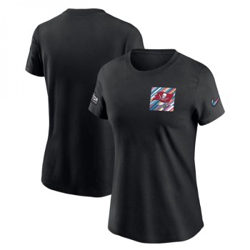 Women's Tampa Bay Buccaneers Black 2023 Crucial Catch Sideline Tri-Blend T-Shirt(Run Small) Women's Tampa Bay Buccaneers Black 2023 Crucial Catch Sideline Tri-Blend T-Shirt(Run Small)