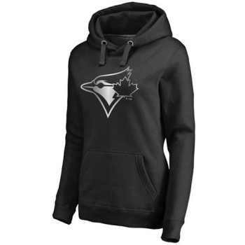 Women's Toronto Blue Jays Platinum Collection Pullover Hoodie Black Women's Toronto Blue Jays Platinum Collection Pullover Hoodie Black