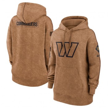Women's Washington Commanders 2023 Brown Salute to Service Pullover Hoodie(Run Small) Women's Washington Commanders 2023 Brown Salute to Service Pullover Hoodie(Run Small)