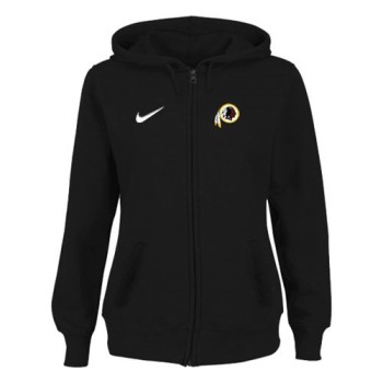 Women's Washington Redskins Stadium Rally Full Zip Hoodie Black Women's Washington Redskins Stadium Rally Full Zip Hoodie Black