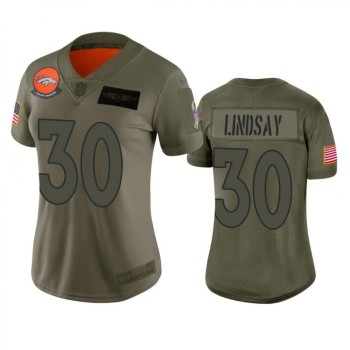 Women's Denver Broncos #30 Phillip Lindsay 2019 Camo Salute To Service Limited NFL Stitched NFL Jersey(Run Small) Women's Denver Broncos #30 Phillip Lindsay 2019 Camo Salute To Service Limited NFL Stitched NFL Jersey(Run Small)