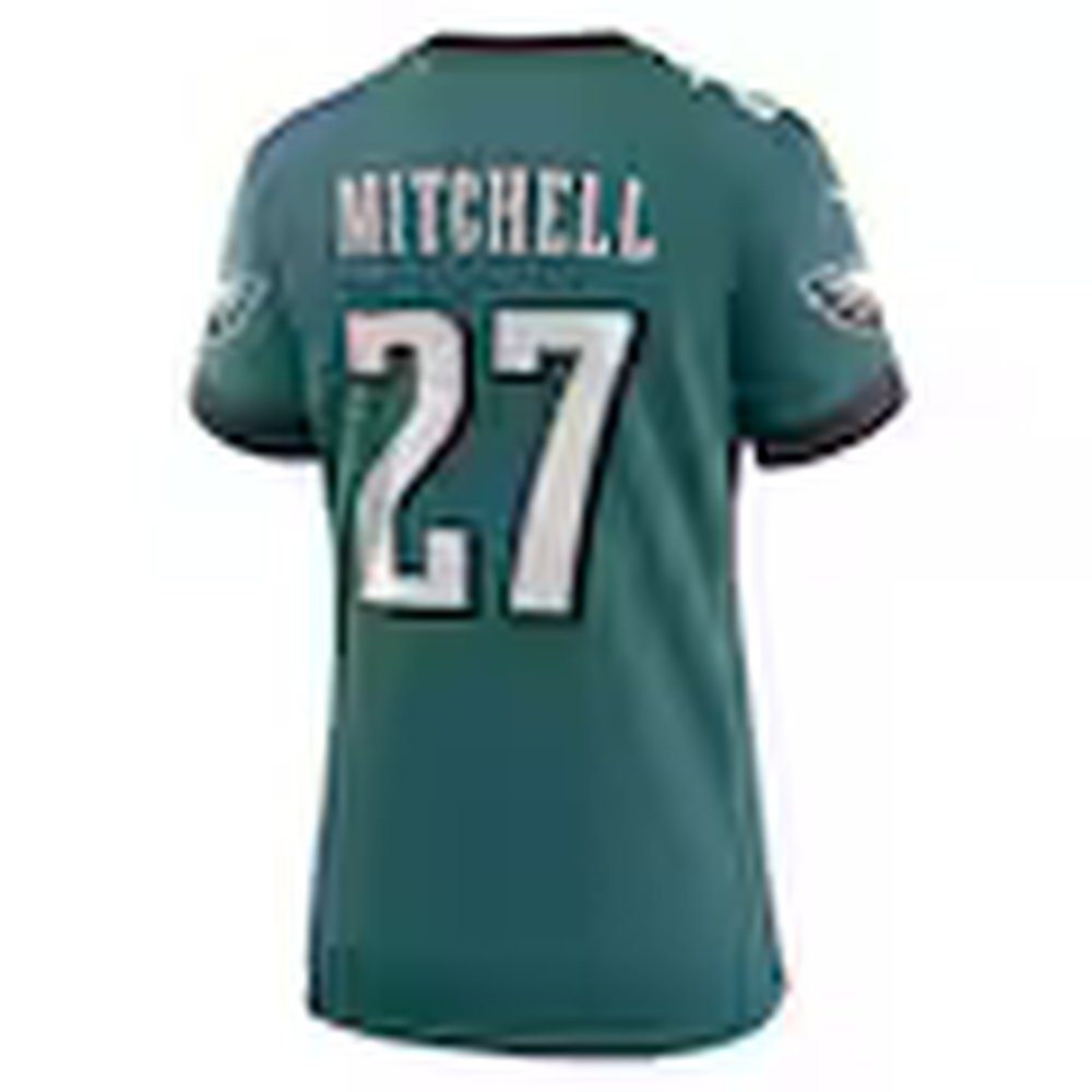 Womens #27 Quinyon Mitchell Midnight Green Philadelphia Eagles Team Game Jersey Womens #27 Quinyon Mitchell Midnight Green Philadelphia Eagles Team Game Jersey